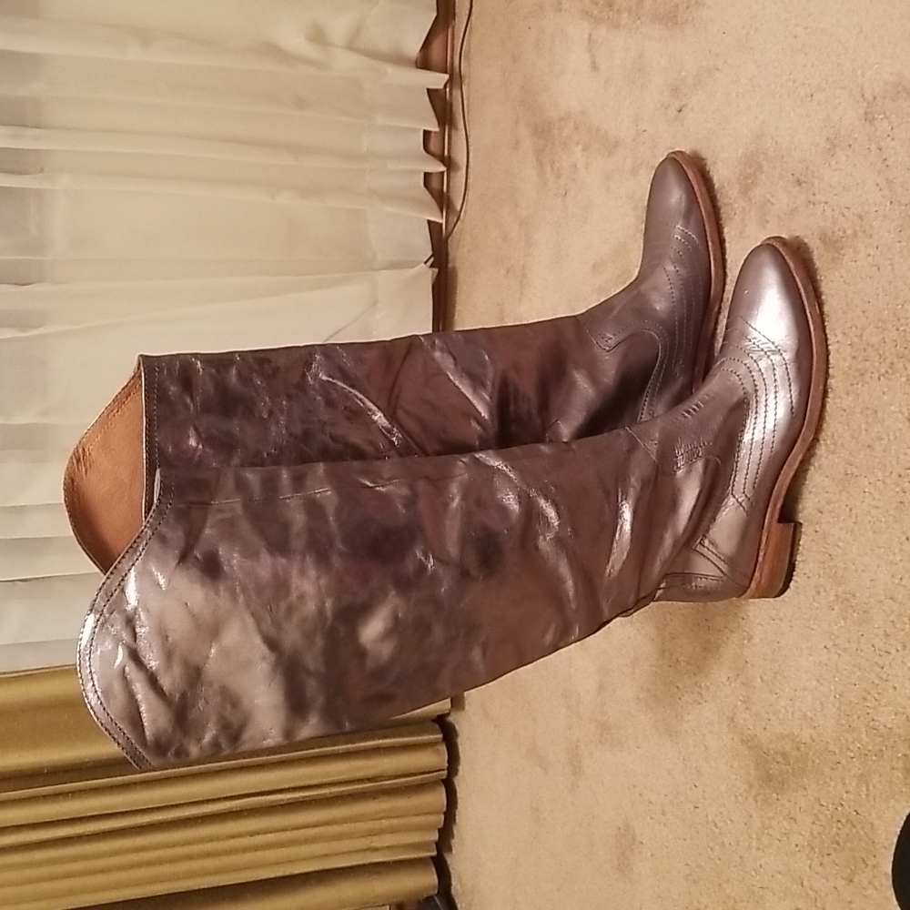Free People Over the knee Leather boots